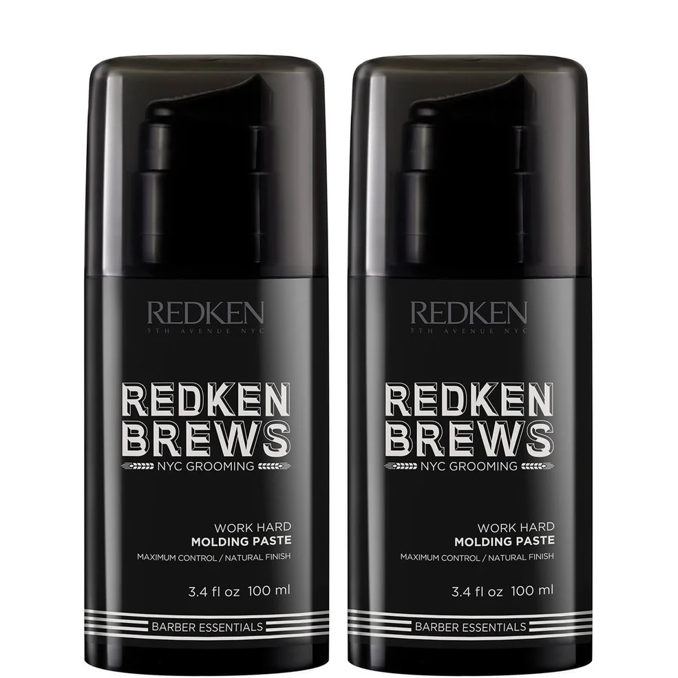 Dúo de pasta moldeadora para hombre Brews Work Hard de Redken Imagen 1