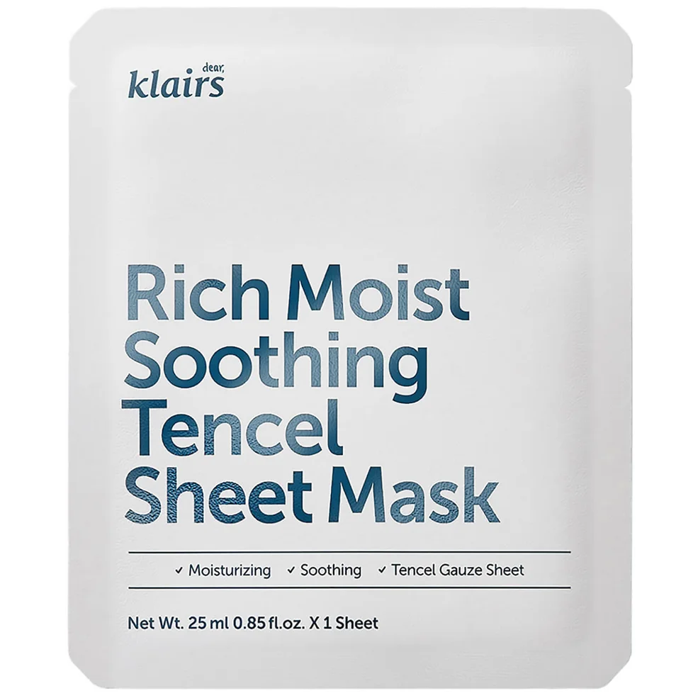 Querida, Klairs Rich Moist Soothing Tencel Sheet Mask 25ml Imagen 1