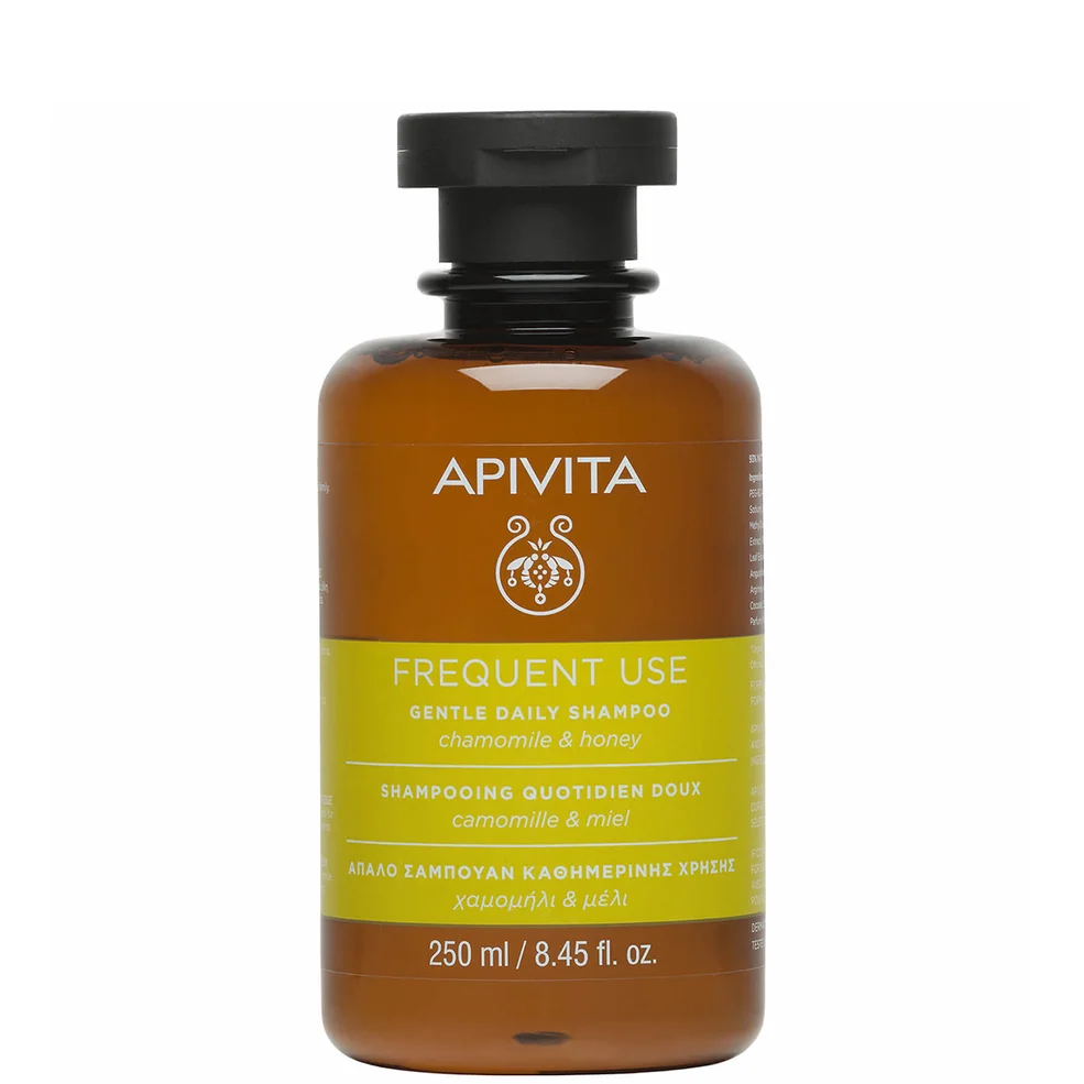 Champú suave de uso diario para el cuidado holístico del cabello de APIVITA - camomila y miel 250 ml Imagen 1