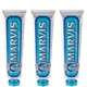 Pack de pasta de dientes Menta acuática de Marvis (3 x 85 ml)