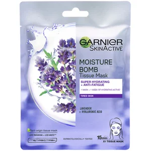 Mascarilla facial de tela hidratante Moisture Bomb Lavender de Garnier - undefined undefined