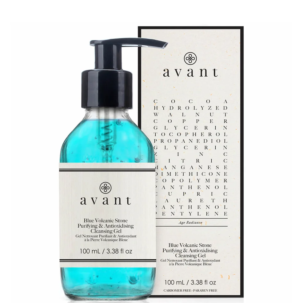 Avant Skincare Gel limpiador purificante y antioxidante de piedra volcánica azul 100ml Imagen 1