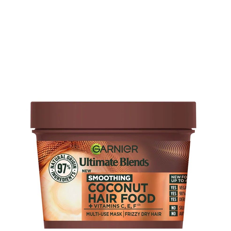 Garnier Ultimate Blends Hair Food Coconut Oil 3-in-1 Frizzy Hair Mask Treatment 390ml Imagen 1