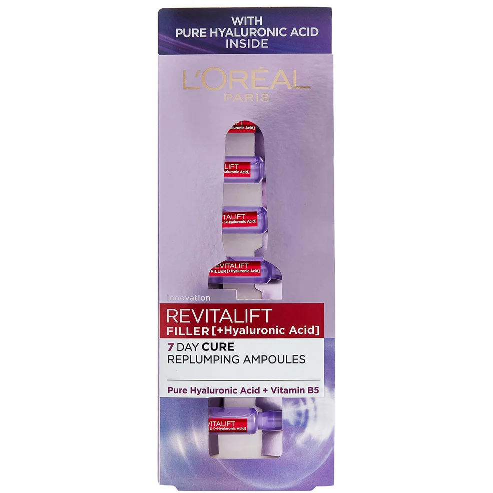 L'Oréal Paris Revitalift Filler Replumping Ampoules 7 x 1.3ml Imagen 1