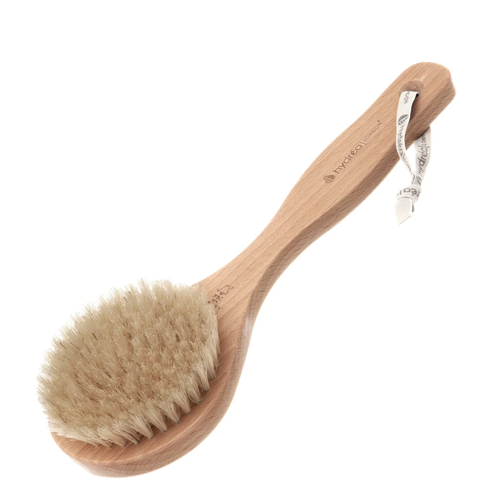 Hydrea London Classic Short Handled Body Brush with Natural Bristle (Medium Strength) Imagen 1