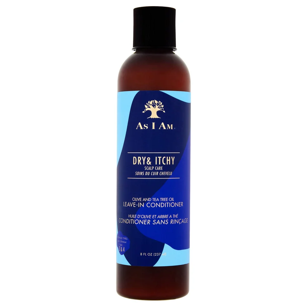As I Am Dry and Itchy Scalp Care Olive and Tea Tree Oil Leave in Conditioner 237ml Imagen 1