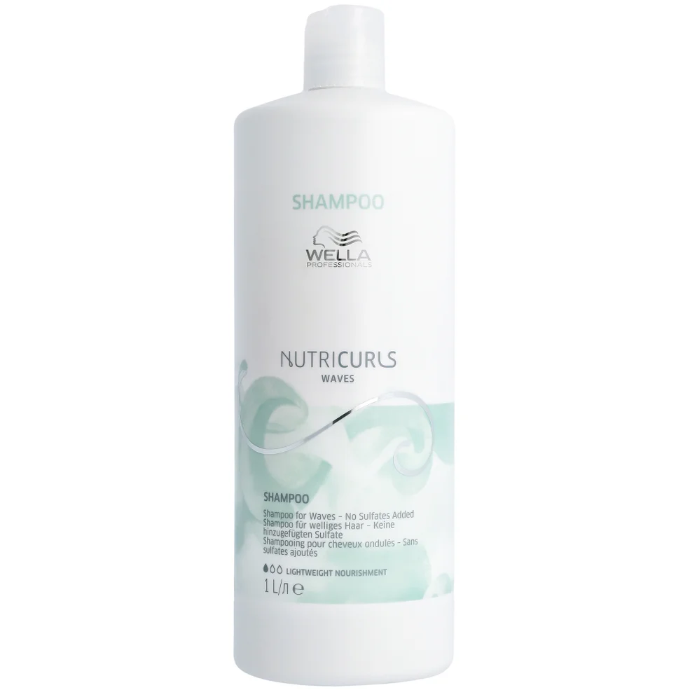Wella Professionals Nutricurls Shampoo for Waves 1000ml Imagen 1