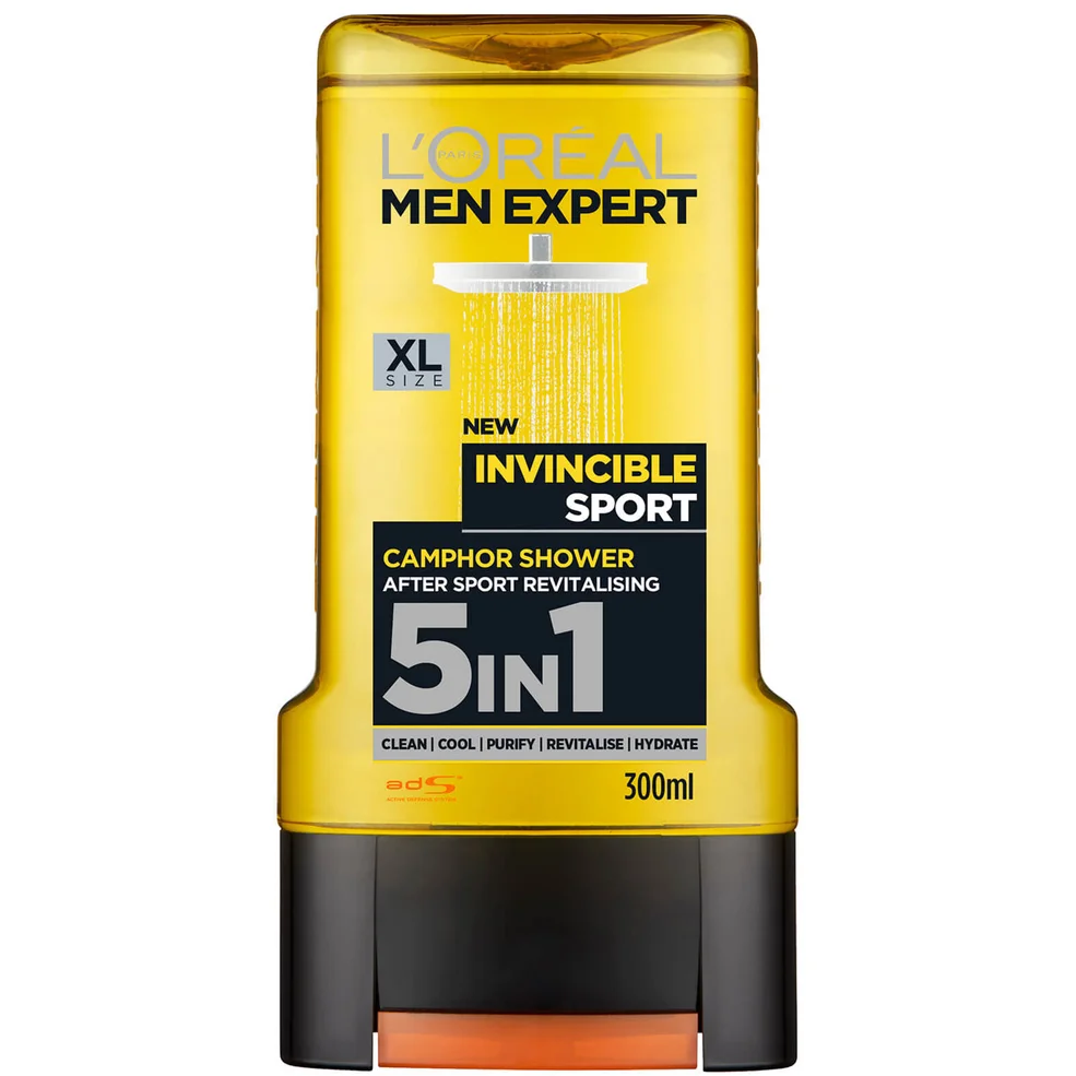 L'Oréal Men Expert Invincible Sport 5-in-1 Shower Gel 300ml Imagen 1