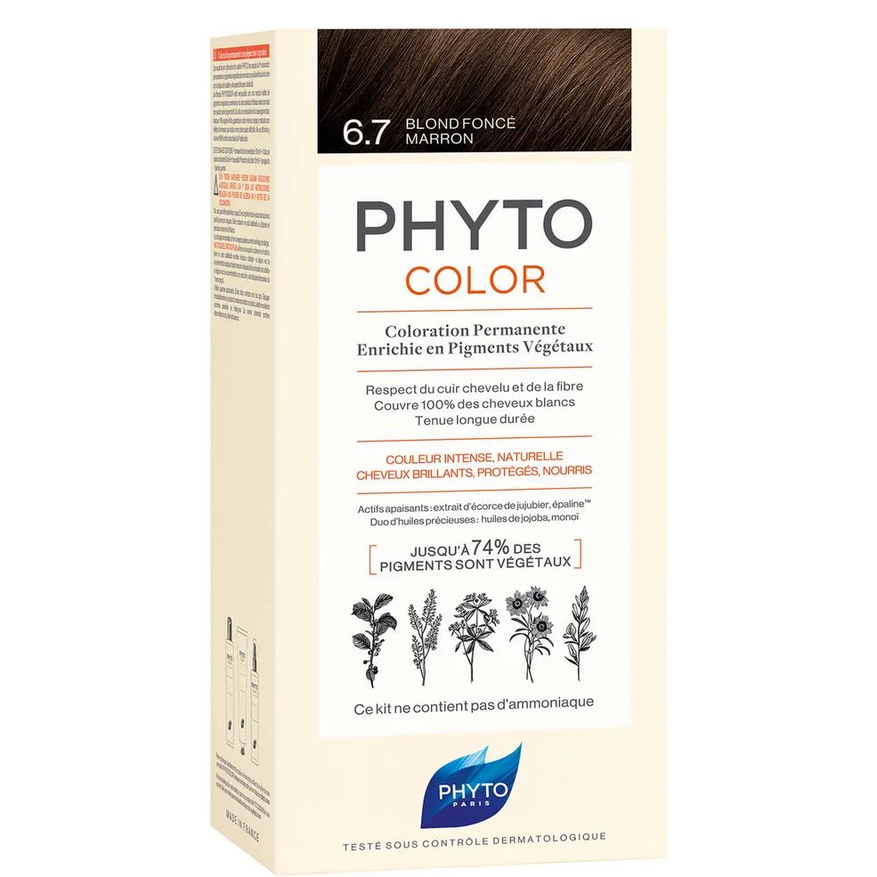 Phyto Hair Colour by Phytocolor - 6.7 Dark Chestnut 180g Imagen 1