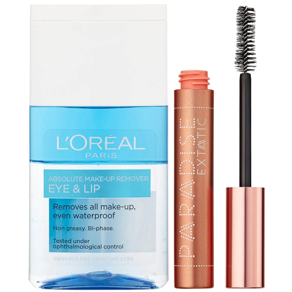 L'Oréal Paris Castor Oil-Enriched Paradise Volumising Mascara and Makeup Remover Duo Exclusive Imagen 1