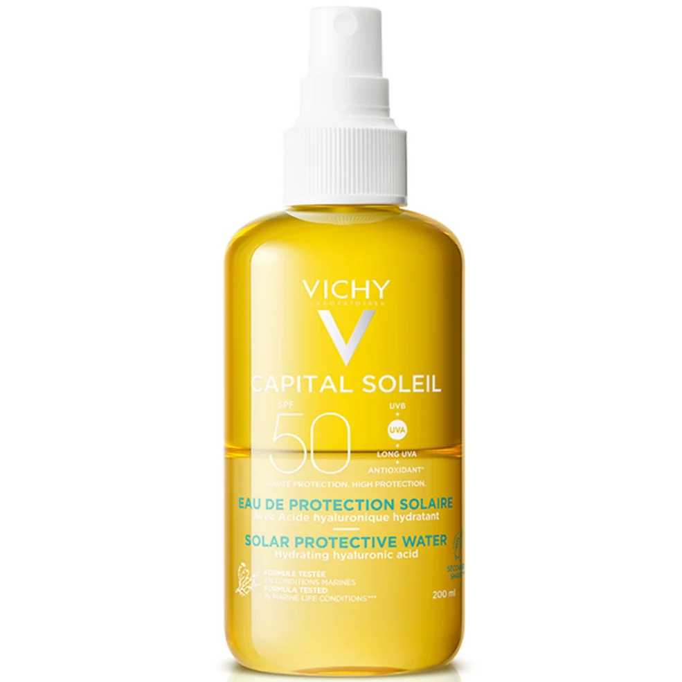 VICHY Capital Soleil Solar Protective Water Hydrating SPF50 200ml Imagen 1