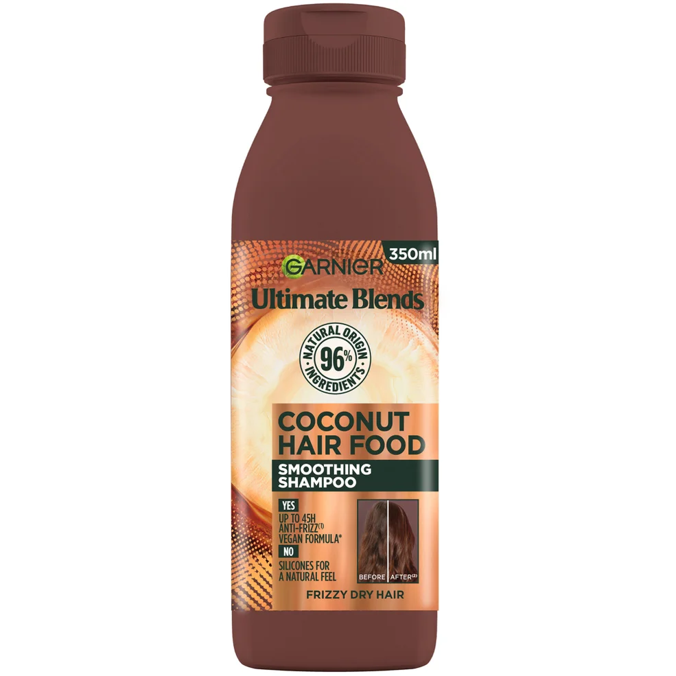 Garnier Ultimate Blends Smoothing Hair Food Coconut Shampoo For Frizzy Hair 350ml Imagen 1