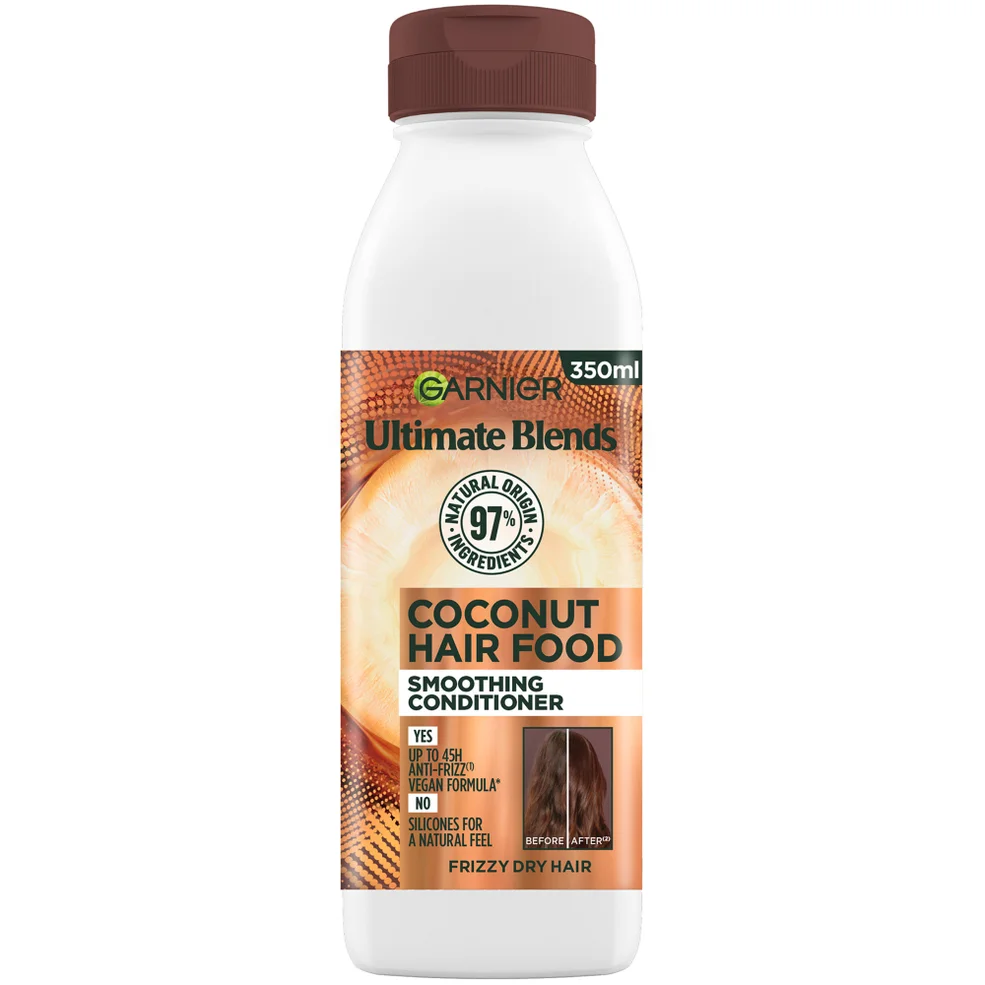 Garnier Ultimate Blends Smoothing Hair Food Coconut Conditioner for Frizzy Hair 350ml Imagen 1