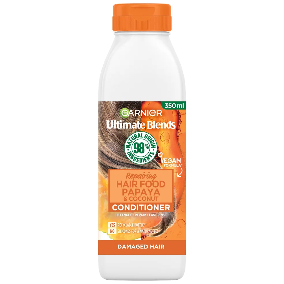 Garnier Ultimate Blends Repairing Hair Food Papaya Conditioner For Damaged Hair 350ml Imagen 1