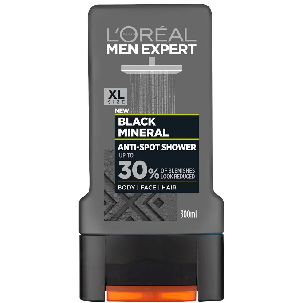 L'Oréal Paris Men Expert Black Mineral Anti-Spot Shower Gel 300ml Imagen 1