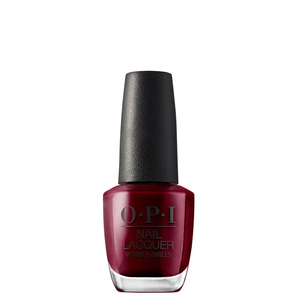 OPI Nail Lacquer Dark Red Nail Polish - Malaga Wine 15ml Imagen 1