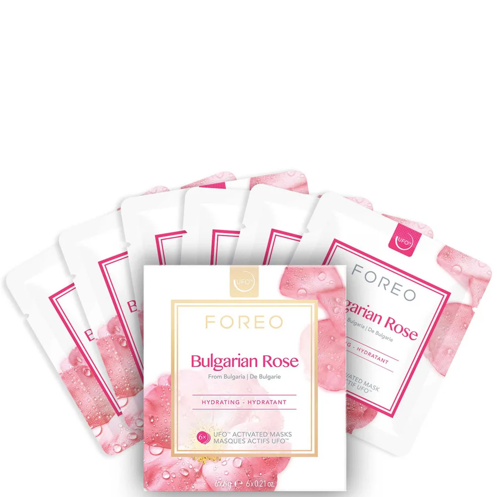 FOREO Bulgarian Rose UFO Moisture-Boosting Face Mask (6 Pack) Imagen 1