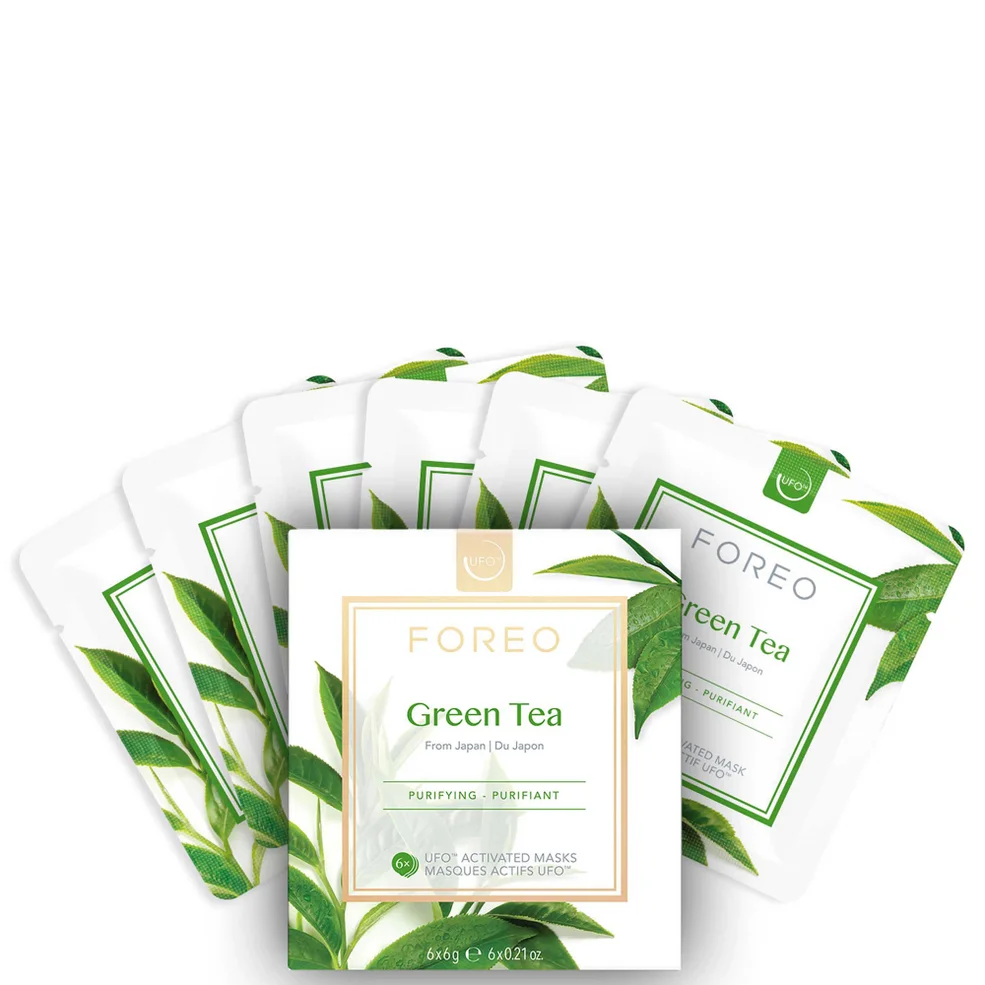FOREO Green Tea UFO Purifying Face Mask (6 Pack) Imagen 1