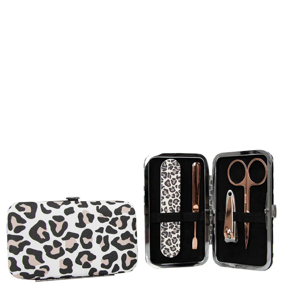 The Vintage Cosmetic Company Manicure Purse Leopard Print Imagen 1