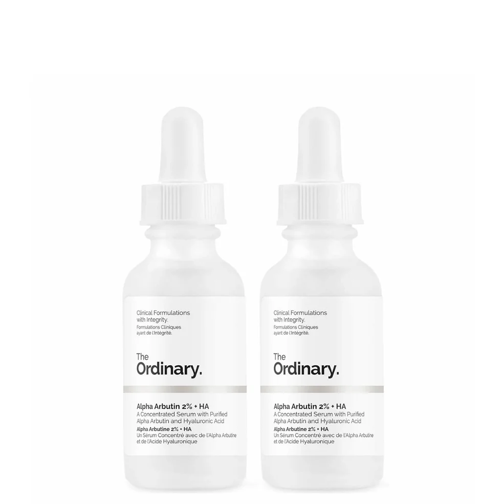 The Ordinary Alpha Arbutin 2% + HA Concentrated Serum Duo Imagen 1