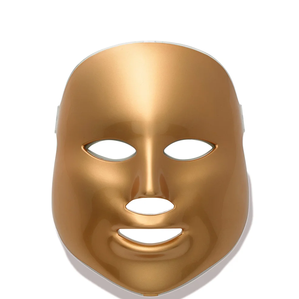 Dispositivo de tratamiento facial dorado con terapia de luz de MZ Skin Imagen 1