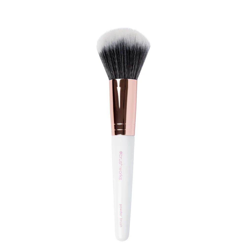 brushworks Powder Brush - White/Gold Imagen 1