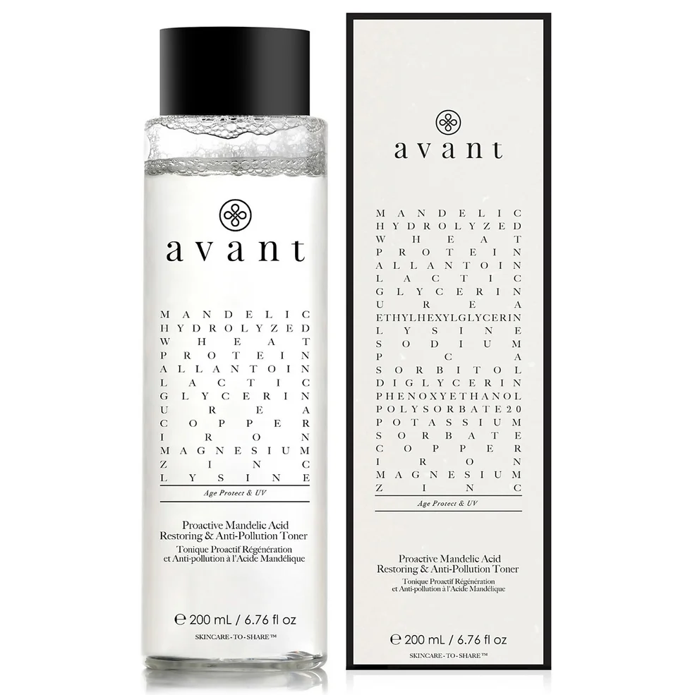 Avant Skincare Tónico restaurador y anticontaminante proactivo de ácido mandélico 200ml Imagen 1