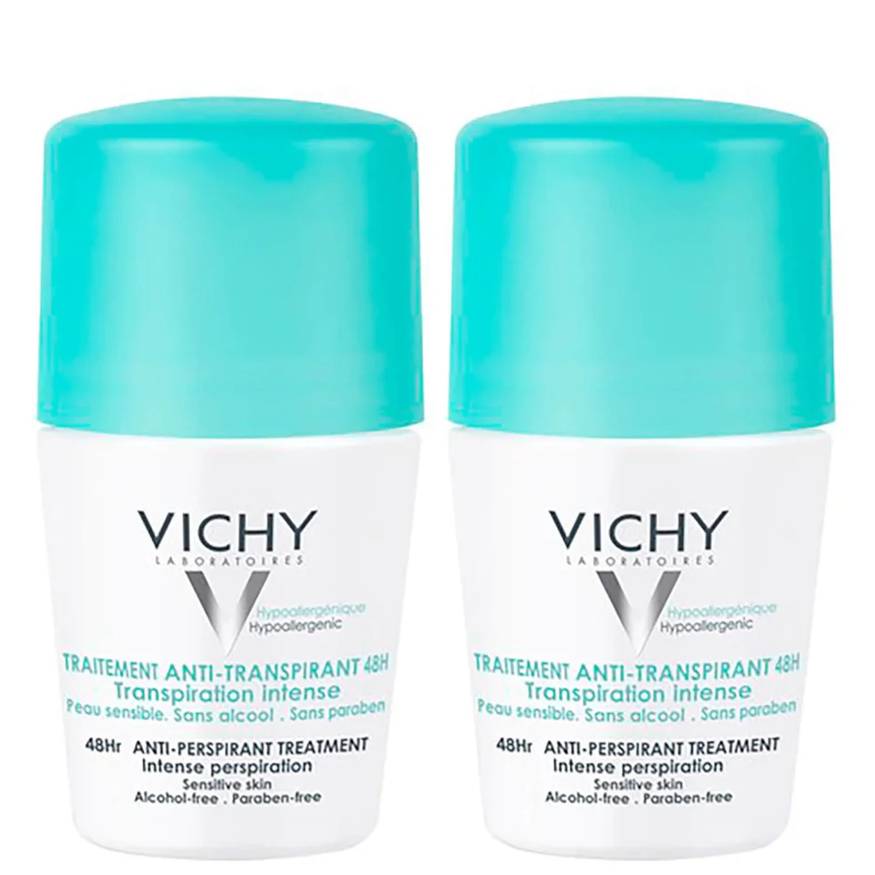 Vichy 48 Hour Intensive Antiperspirant Roll-on Deodorant for Sensitive Skin Bundle 2 x 50ml Imagen 1