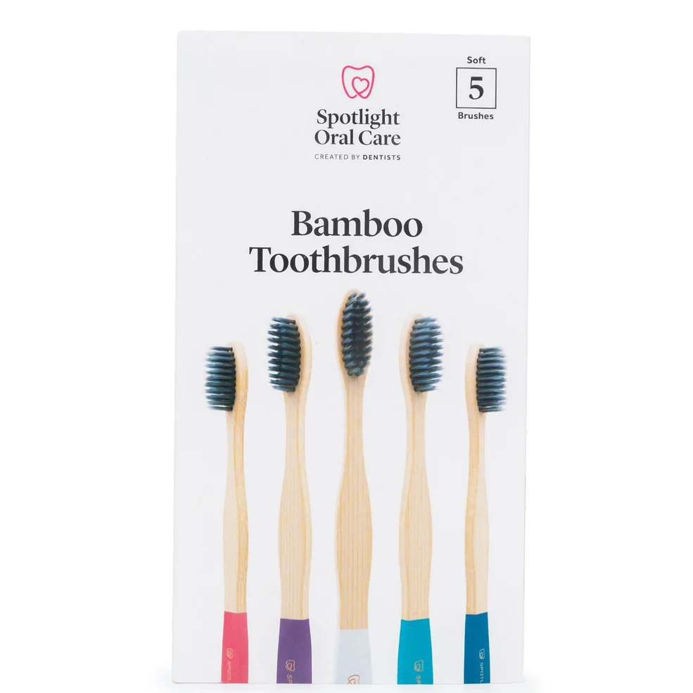 Spotlight Oral Care Bamboo Toothbrush Pack (Pack of 5) Imagen 1