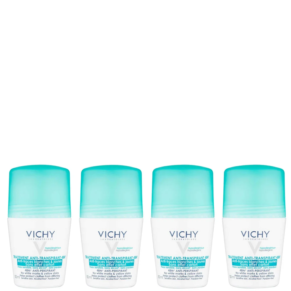 VICHY No Marks Roll-on Deodorant Set 4 x 50ml Imagen 1