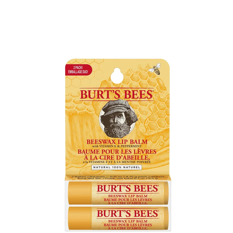 Burt's Bees 100% Natural Origin Moisturising Lip Balm Duo Imagen 1
