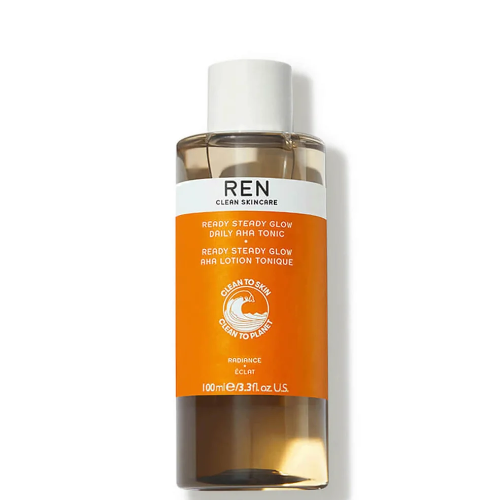 REN Travel Size Clean Skincare Ready Steady Glow Daily AHA Tonic 100ml Imagen 1