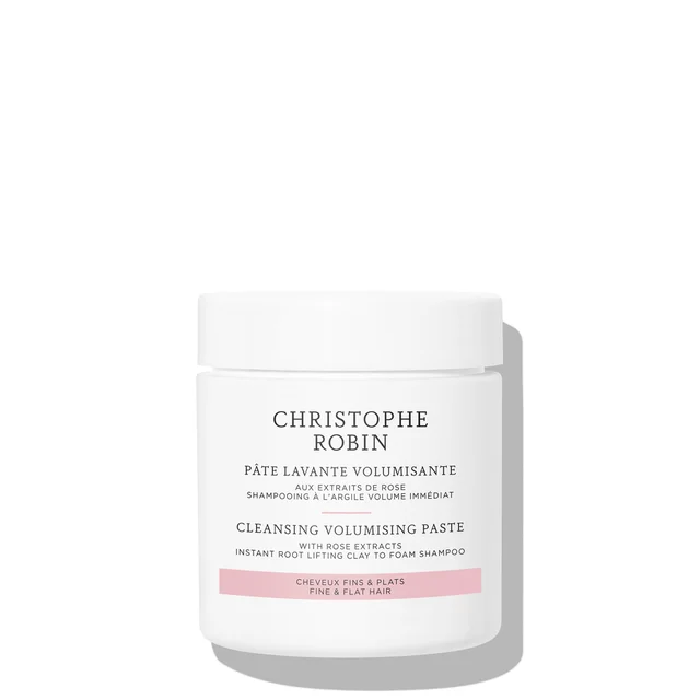 Christophe Robin Pasta Limpiadora Voluminizadora con Arcilla Pura de Rassoul y Rosa 75ml