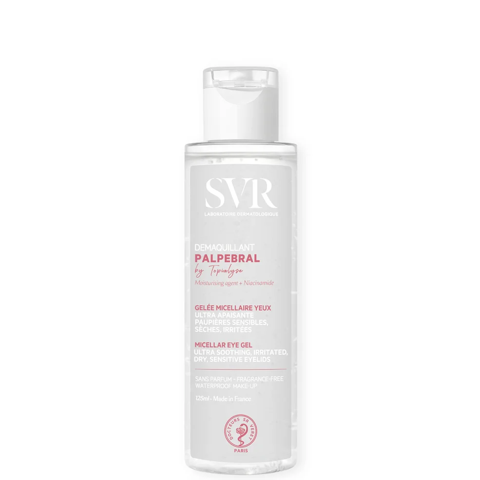 SVR PALPEBRAL Soothing No-Rinse Eye Makeup Remover Gel for Sensitive, Dry, Sore, Allergy-Prone Eyelids and Eye Contour, 125ml Imagen 1