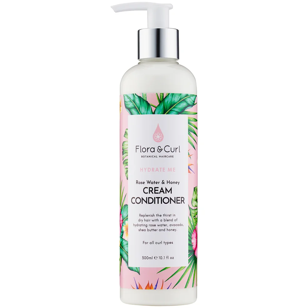 Flora & Curl Rose Water & Honey Cream Conditioner 300ml Imagen 1