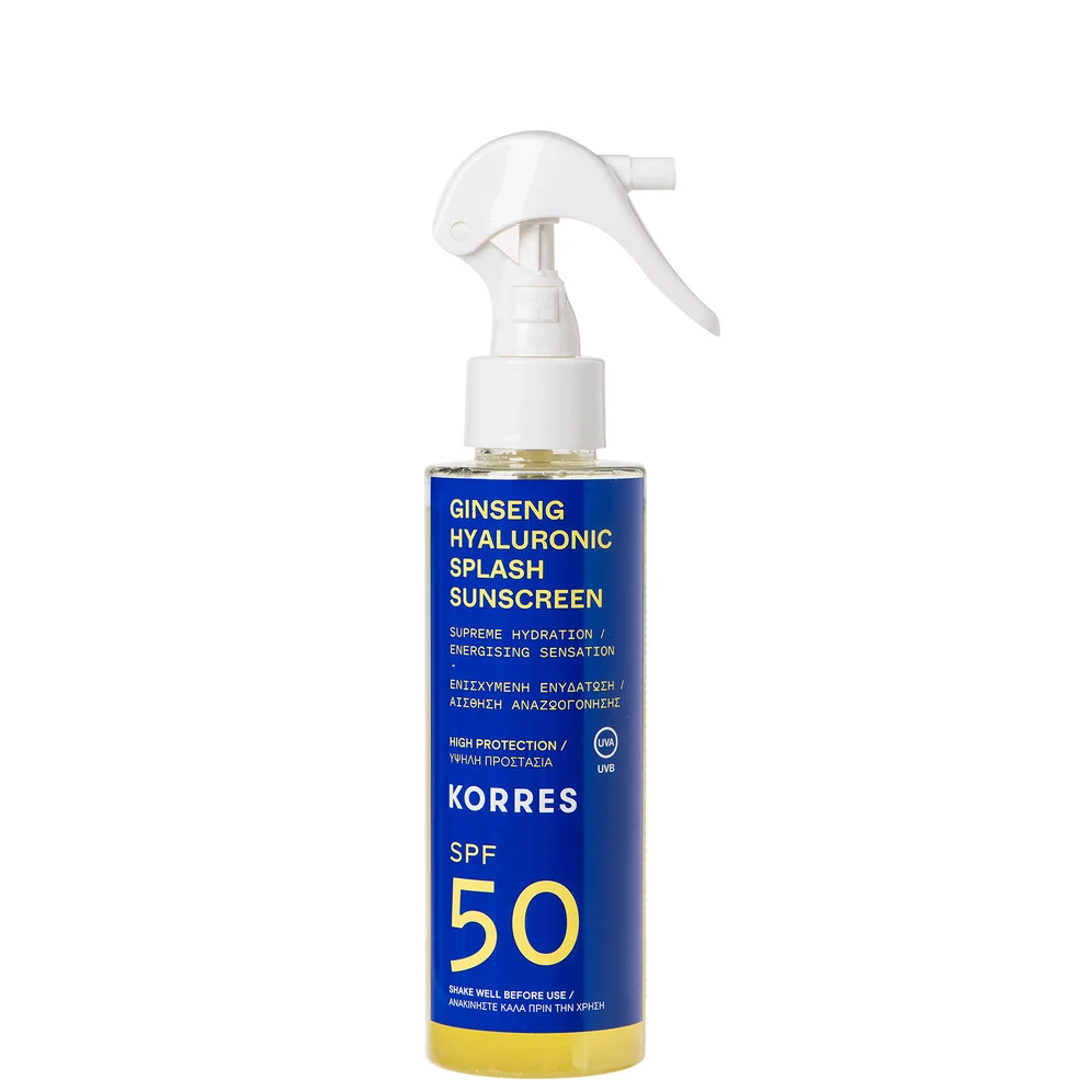 KORRES Ginseng Hyaluronic SPF50 Splash Sunscreen 150ml Imagen 1