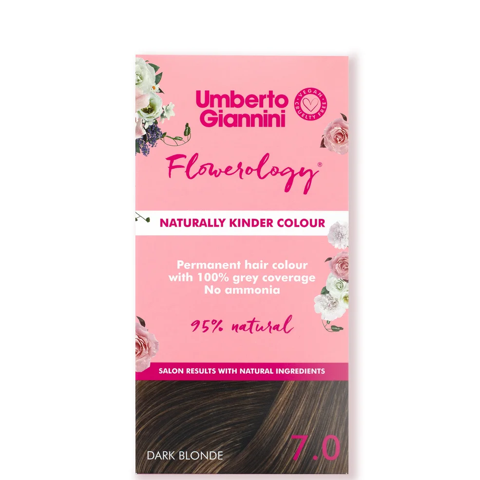 Umberto Giannini Flowerology Naturally Kinder Colour - Dark Blonde 7.0 195ml Imagen 1
