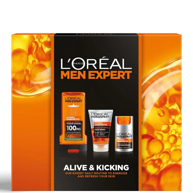 L'Oreal Paris Men Expert Alive and Kicking Set de regalo de 3 piezas para él