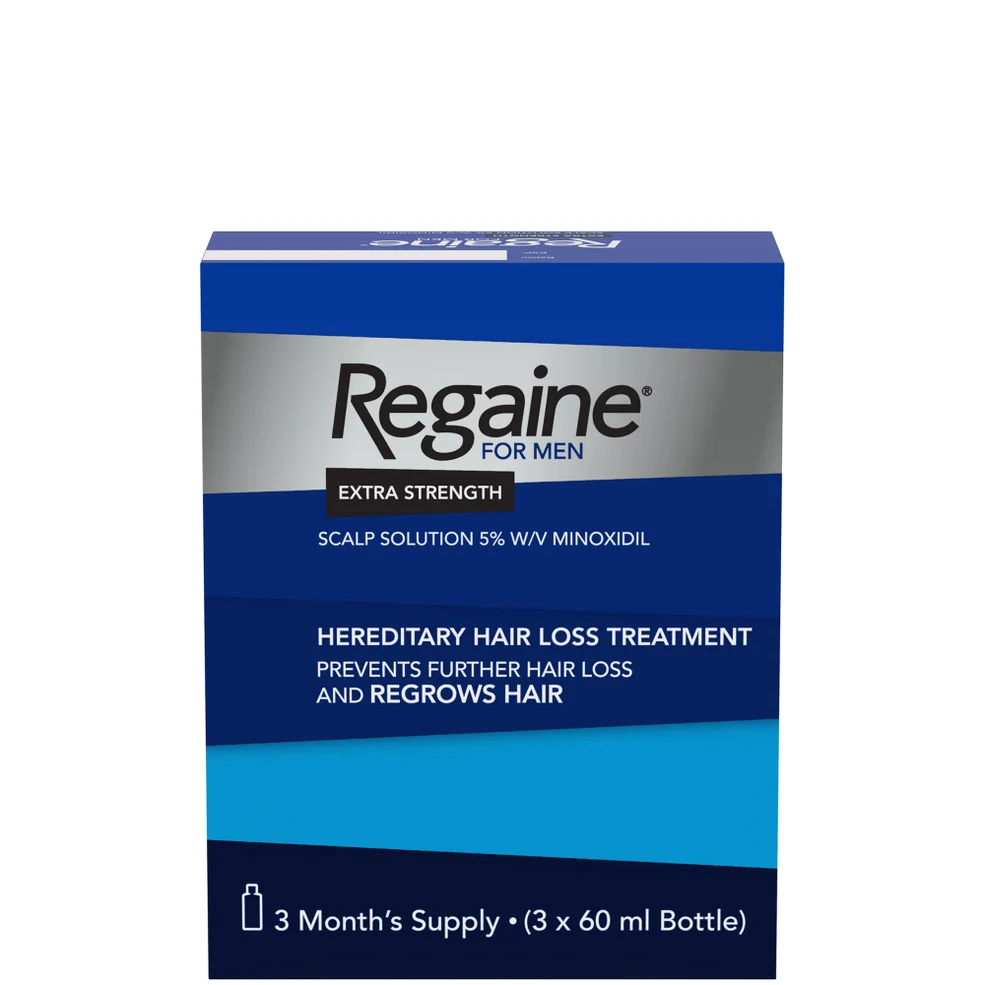 Regaine for Men Extra Strength Scalp Solution (3 Month Supply) 3 x 60ml Imagen 1