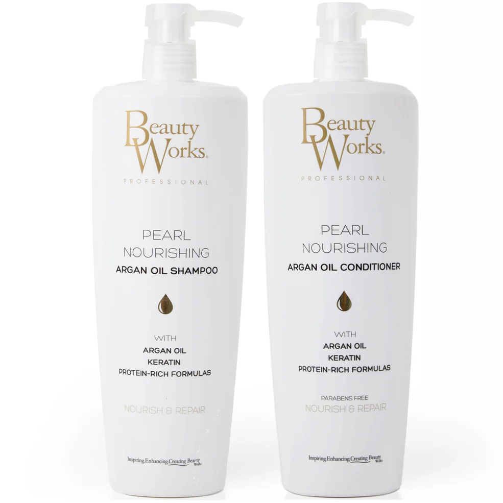 Beauty Works Pearl Nourishing Shampoo and Conditioner Duo 1 Litre Imagen 1