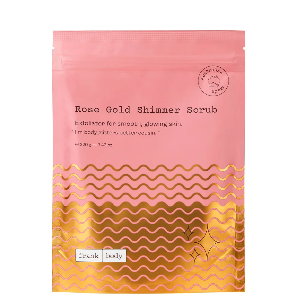 Frank Body Rose Gold Shimmer Scrub 220g Imagen 1