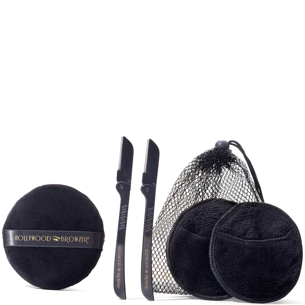 Hollywood Browzer Dermaplaning Facial Kit Duo - Black Imagen 1