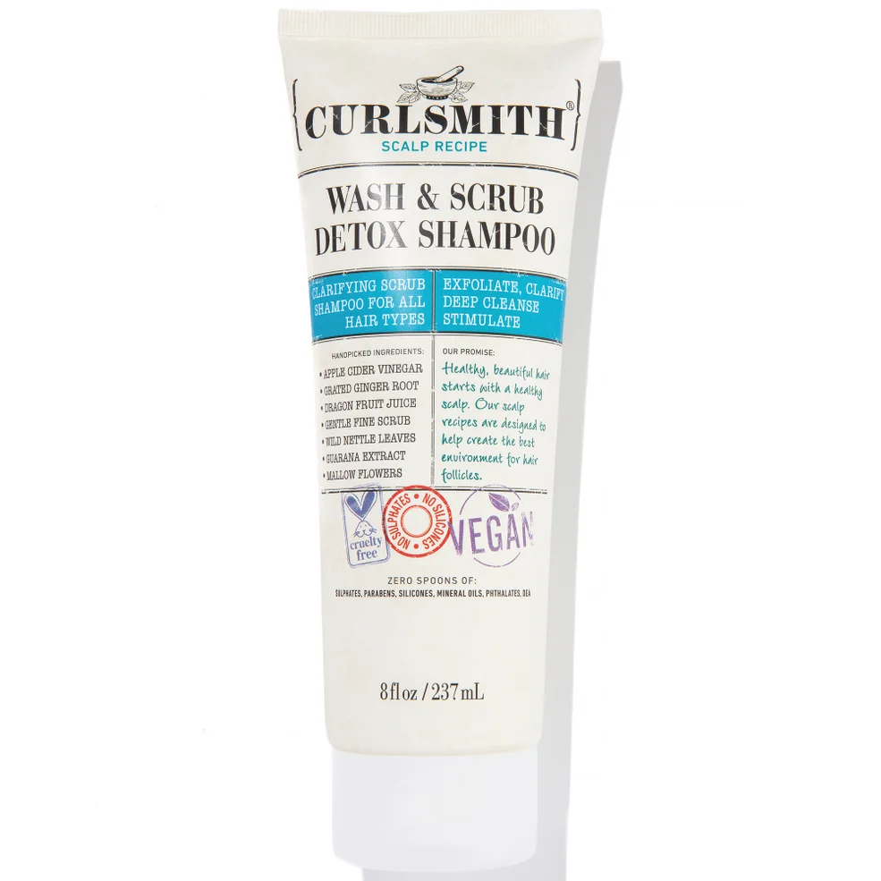 Curlsmith Wash & Scrub Detox Shampoo 237ml Imagen 1