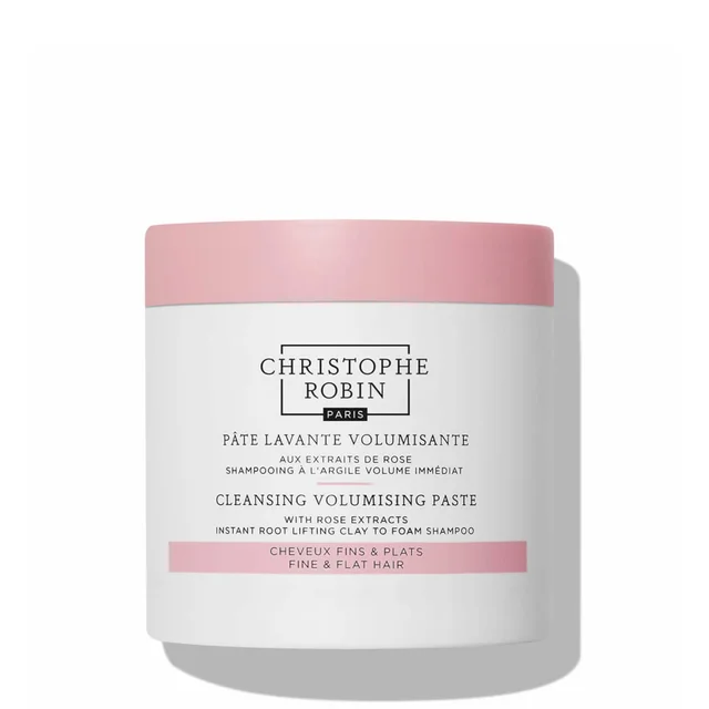 Christophe Robin Pasta Limpiadora Voluminizadora con Arcilla Pura de Rassoul y Rosa 250ml