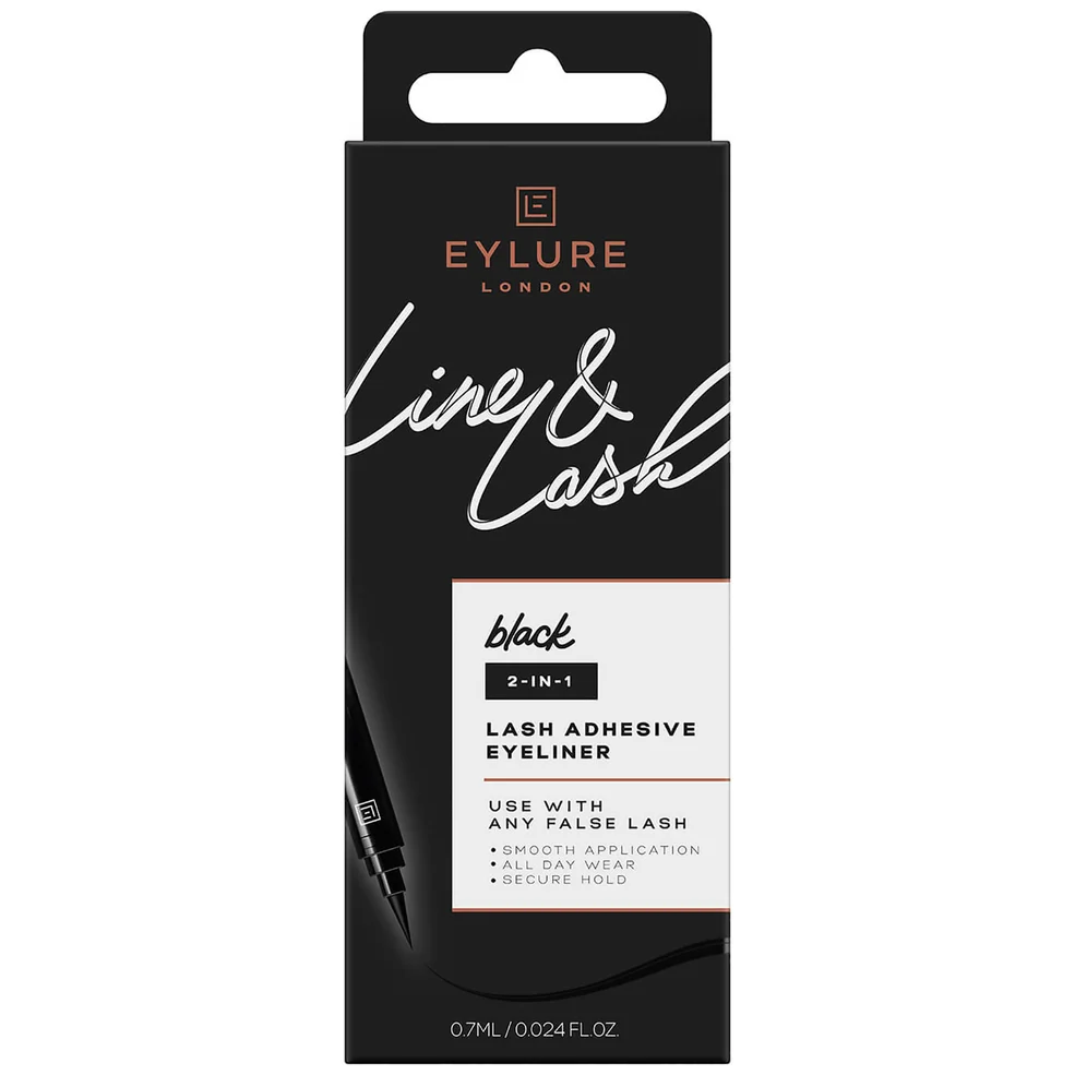 Eylure Line and Lash Glue and Liner Pen - Black Imagen 1