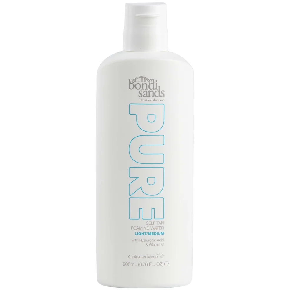 Bondi Sands Pure Self Tan Foaming Water - Light/Medium 200ml Imagen 1