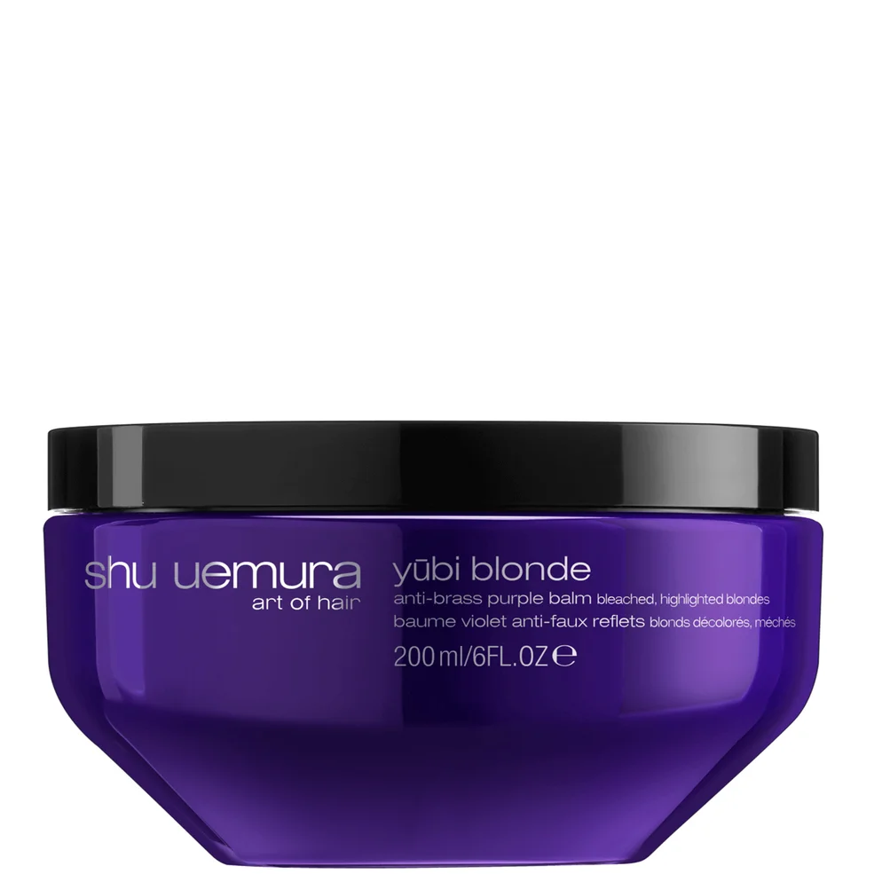 Shu Uemura Art of Hair Yubi Blonde Anti-Brass Purple Balm for Bleached, Highlighted Blonde Hair 200ml Imagen 1