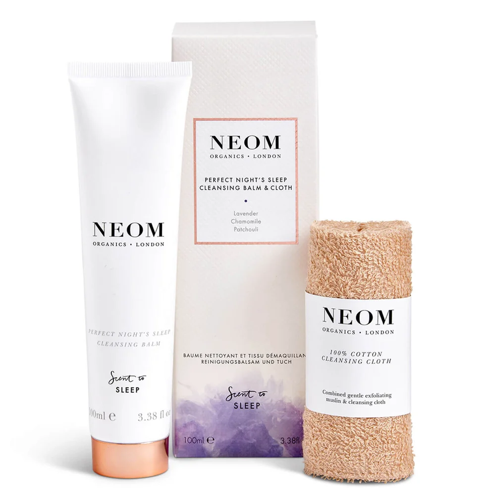 NEOM Perfect Night's Sleep Cleansing Balm and Cloth 100ml Imagen 1