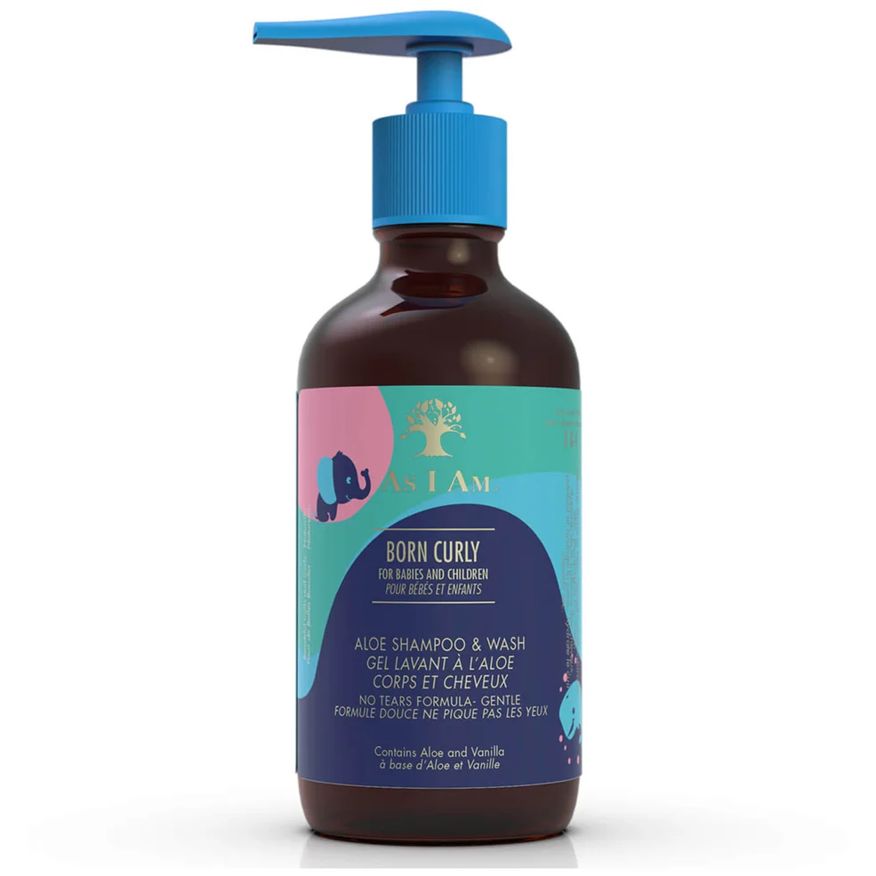 As I Am Born Curly Aloe Shampoo and Wash 240ml Imagen 1