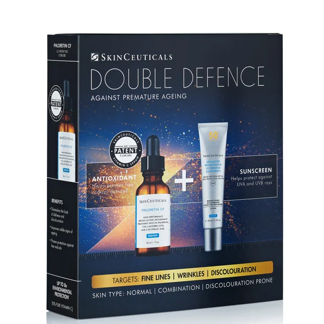SkinCeuticals Double Defence Phloretin CF Kit para piel mixta y propensa a las manchas